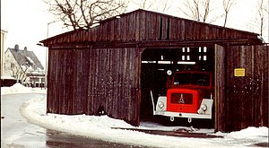 Erstes Behelfs-"Ger�tehaus"