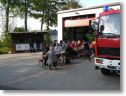 Nur am Samstag konnte man sich auch drau�en hinsetzen