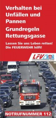 Verhalten bei Unfällen und Pannen - Rettungsgasse