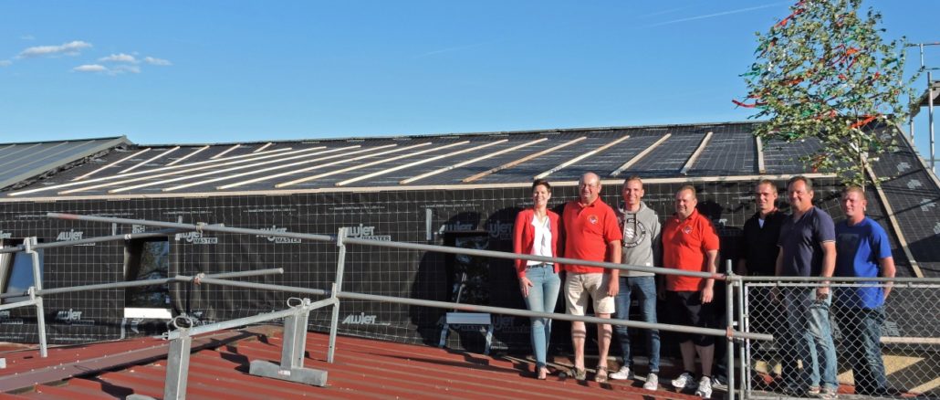 Dachgaubenausbau Richtfest